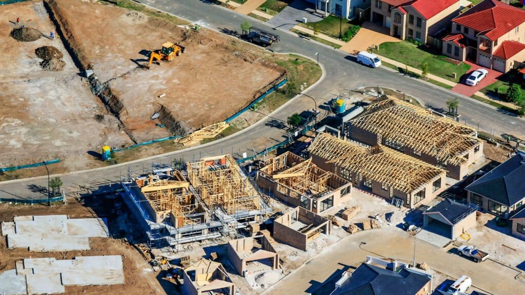 Residential construction site in Australia illustrating the ongoing housing supply shortage